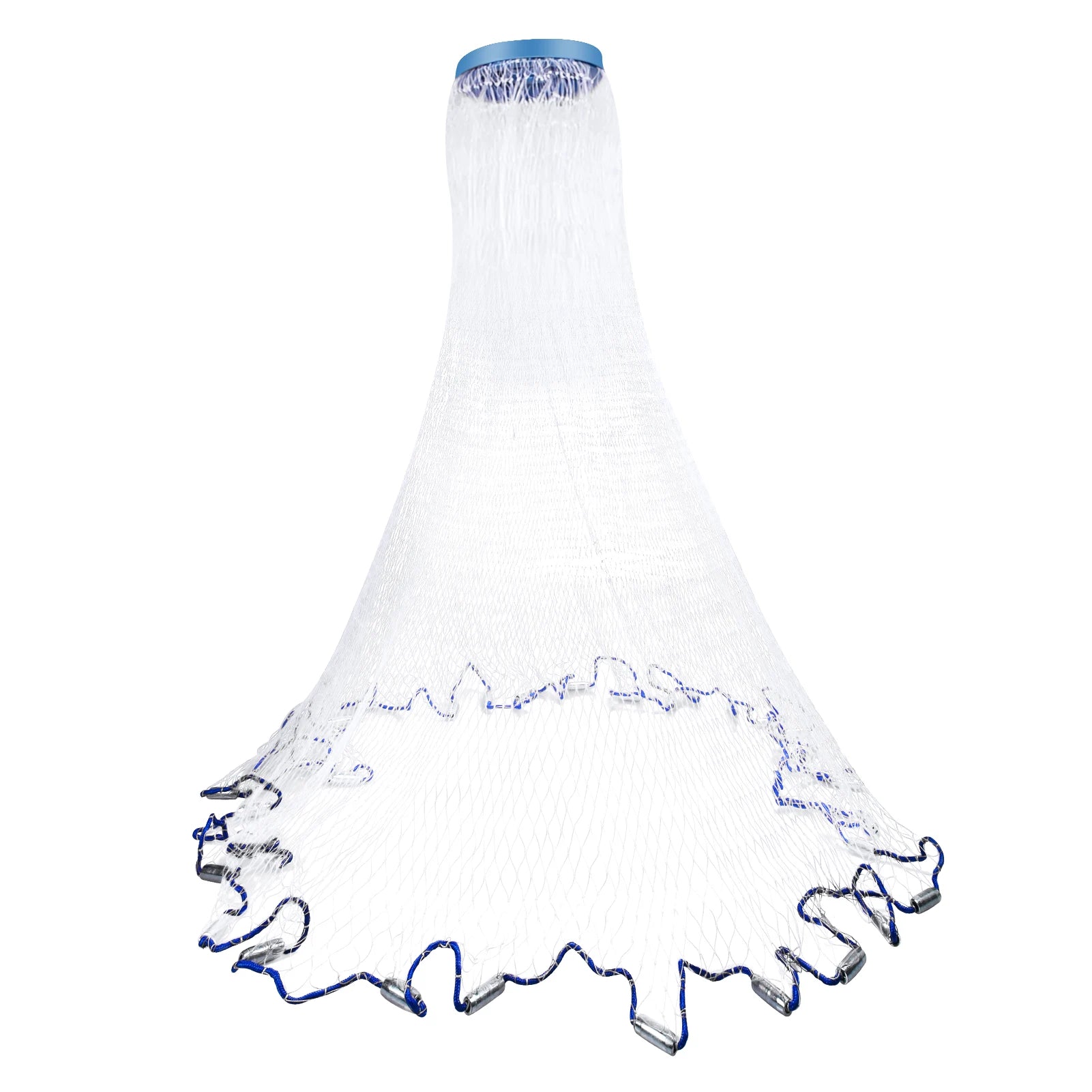 Cast Net 4Ft-8FT Radius Bait Net for Fishing Small Mesh Throw Cast Net Premium Fishing Nets for Saltwater with Aluminum Sinker - Get Outside Today 25