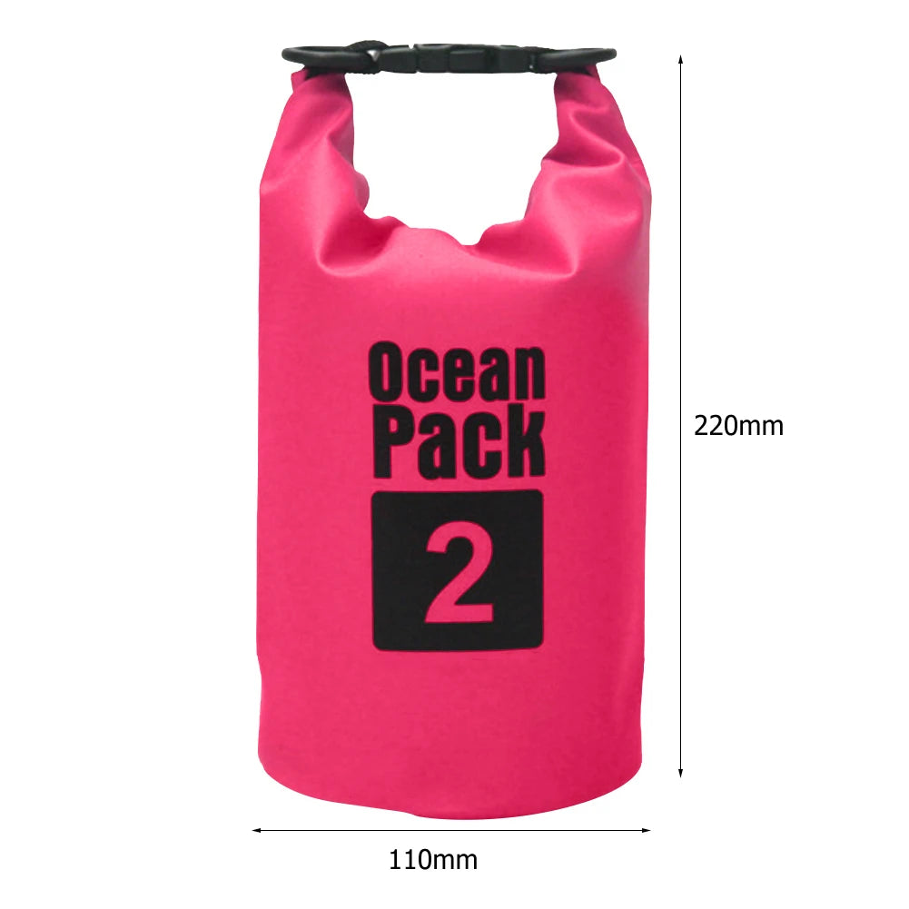15-2L Swimming Waterproof Dry Bag Outdoor Floating Trekking Beach Backpack PVC Thickened Double-Layer Fabric IPX6 Waterproof Bag - Get Outside Today 25