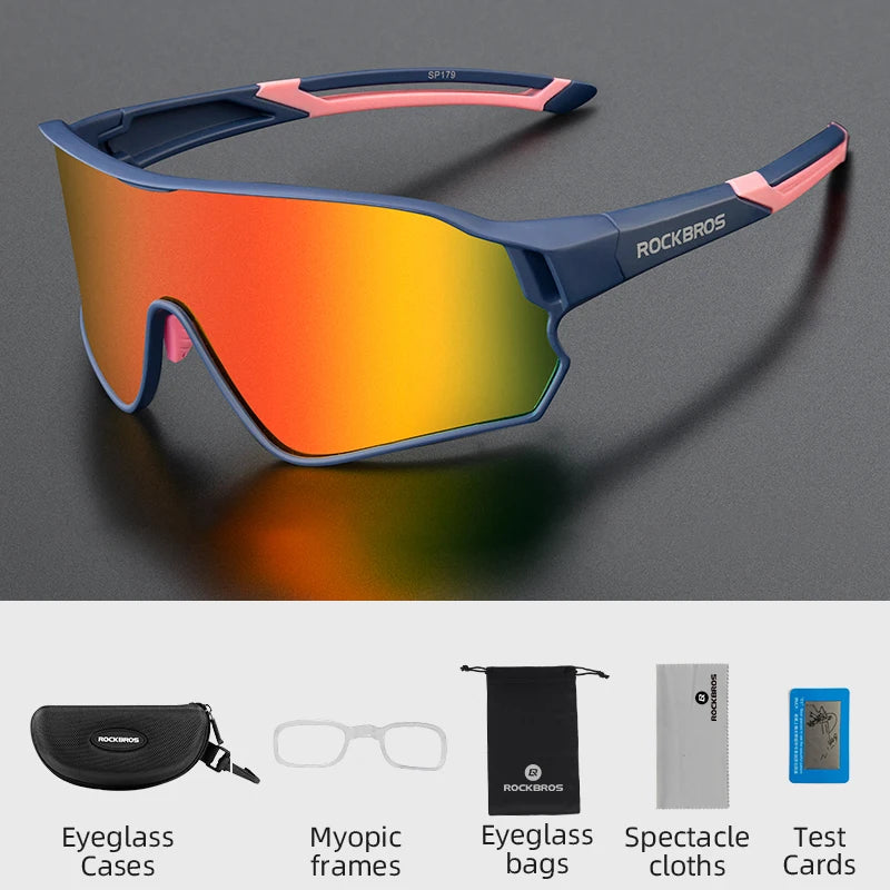 ROCKBROS Cycling Glasses UV400 Outdoor Sport Sunglasses Ultra-light Unisex Bicycle Eyewear MTB Road Bike Polarized Glassses - Get Outside Today 25