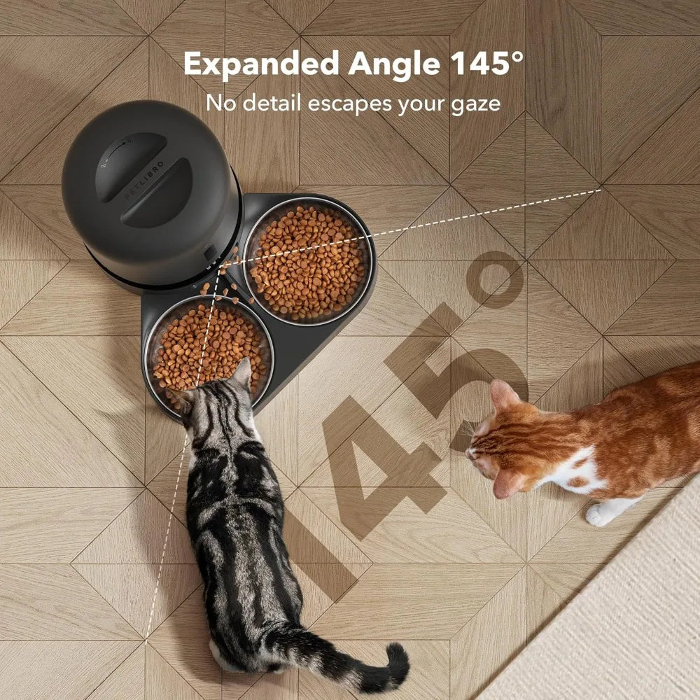 Automatic Cat Feeder With Camera For Two Cats 1080P HD Video With Night Vision 5G WiFi Pet Feeder With Two Way Audio Sound Alerts - Get Outside Today 25