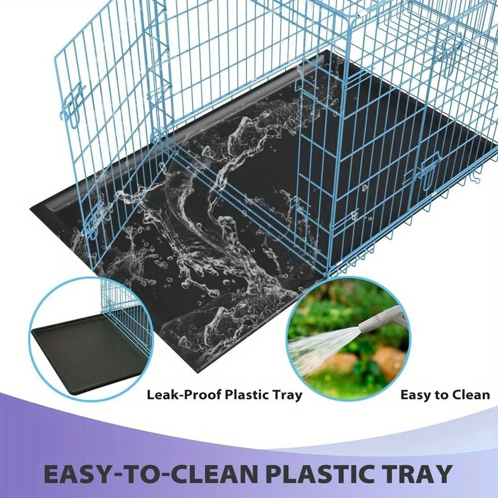 Folding Wire Kennel For Large Dog Crate With Latches
