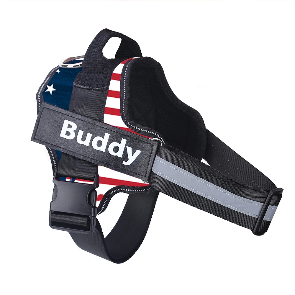 Personalized Dog Harness NO PULL Reflective Breathable Vest - Get Outside Today 25