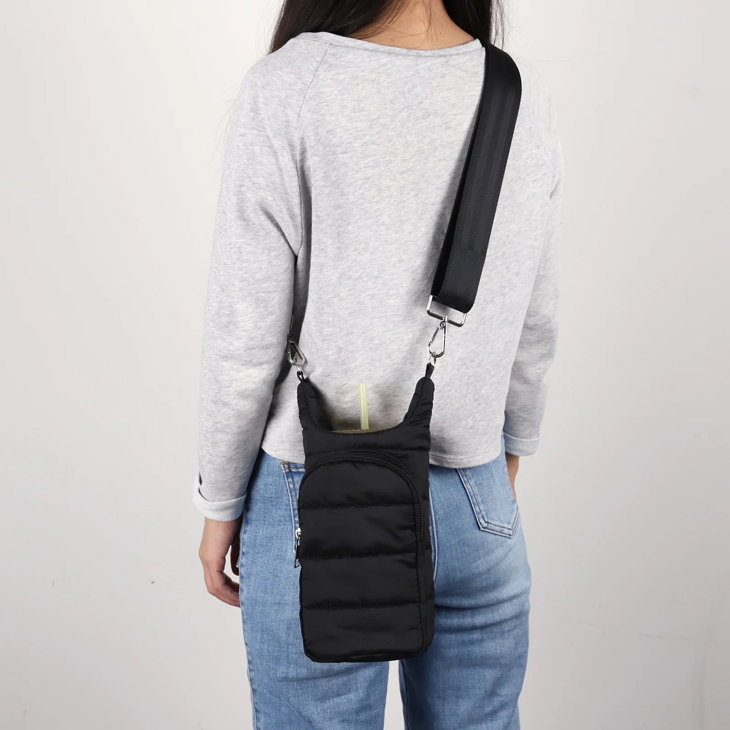 Water Bottle Holder Adjustable Wide Strap Carrier Tote - Get Outside Today 25