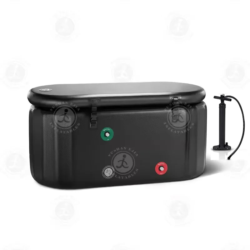 52L Inflatable Ice Bath Tub Compatible For Water Chillers 140 Gallons Portable Cold Plunge Tub for Athletes Recovery with Lid - Get Outside Today 25