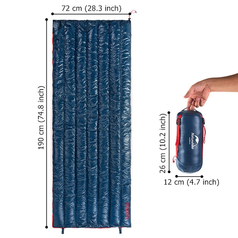 Naturehike Goose Down Sleeping Bag Naturehike Camping Ultralight Sleeping Bag Winter Waterproof Sleeping Bags - Get Outside Today 25