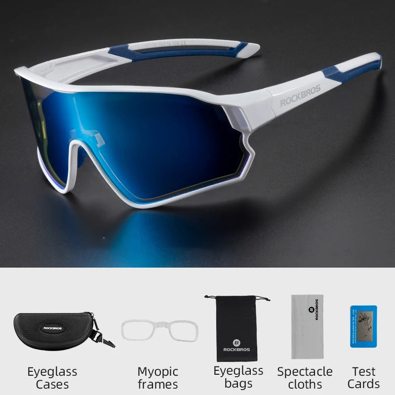 ROCKBROS Cycling Glasses UV400 Outdoor Sport Sunglasses Ultra-light Unisex Bicycle Eyewear MTB Road Bike Polarized Glassses - Get Outside Today 25