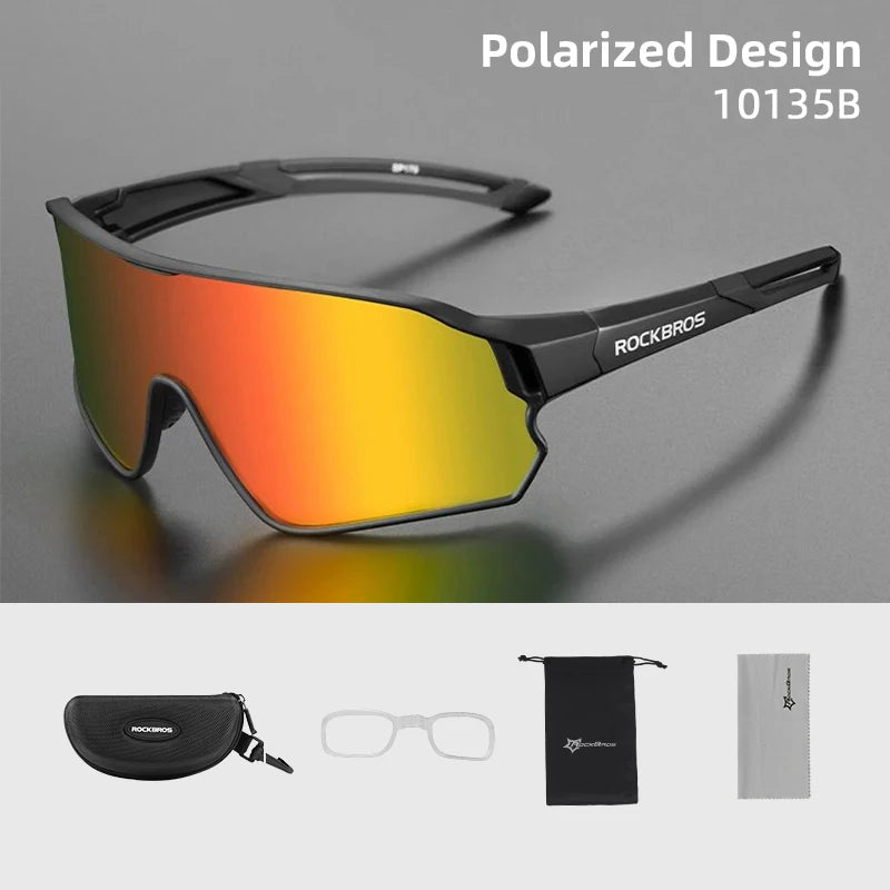 ROCKBROS Polarized Glasses UV400 Sunglasses Sport Protection Glasses Bicycle Eyewear Outdoor Hiking Camping Golf Cycling Goggles - Get Outside Today 25