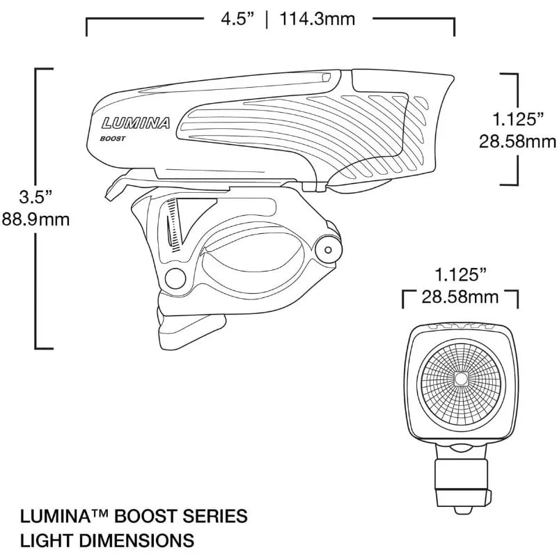 NiteRider Lumina 1200 Boost USB Rechargeable Bike Light Powerful Lumens Bicycle Headlight LED Front Light Easy to Install