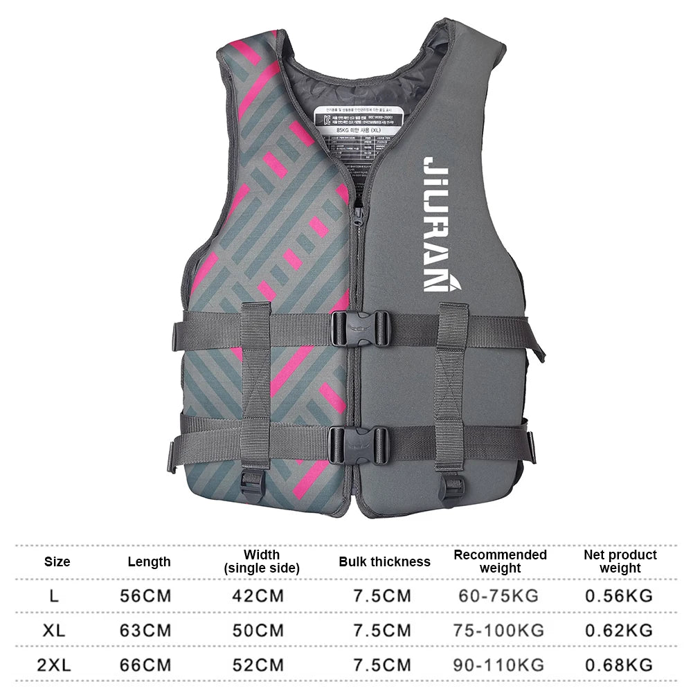 Adult Life Jacket Marine Water Rescue Safety Vest Korean Version Fashionable Life Jacket Swimming Sea Fishing Lightweight Vest - Get Outside Today 25