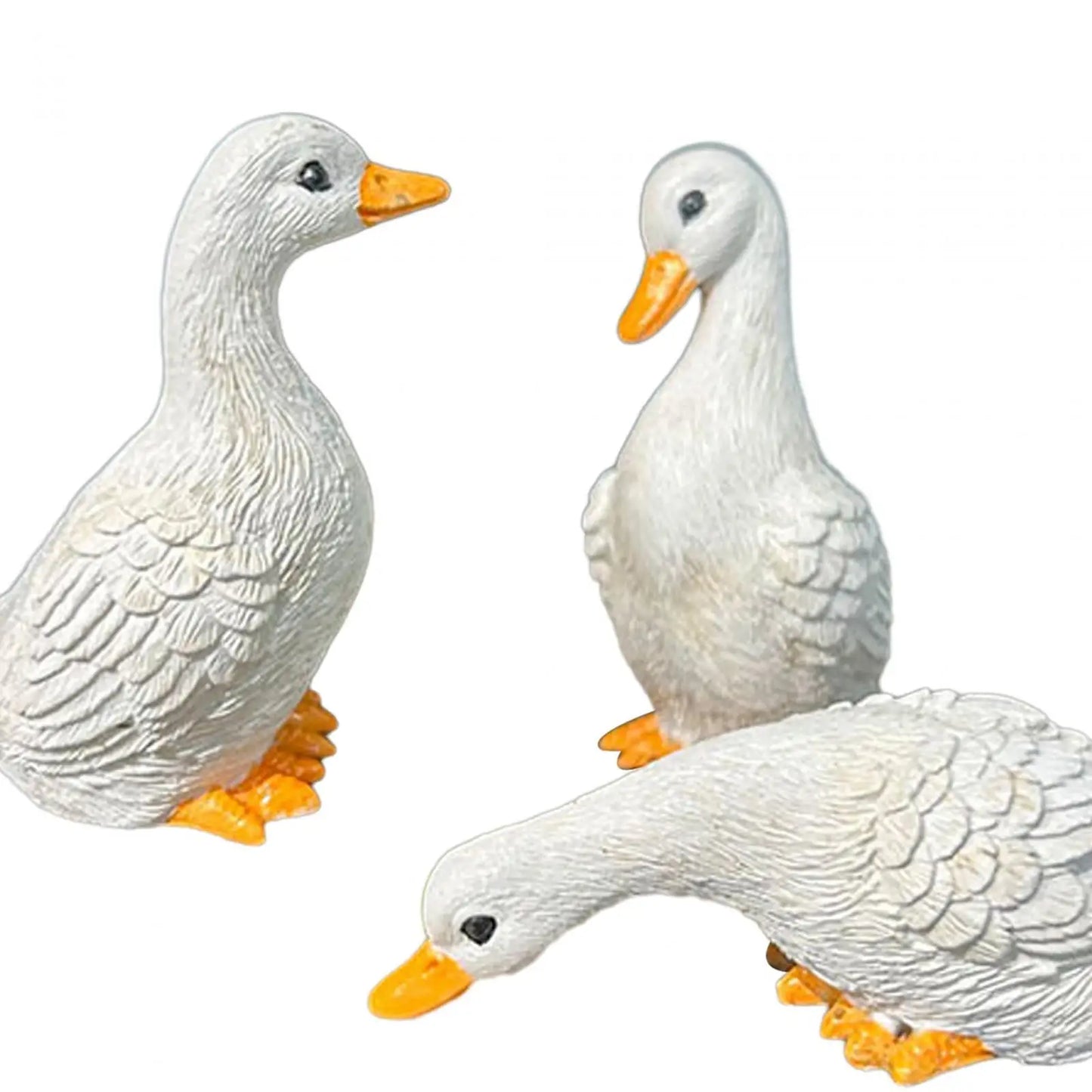 3 Pcs Garden Statues Duck Statues Home Decor Cute Sculptures - Get Outside Today 25