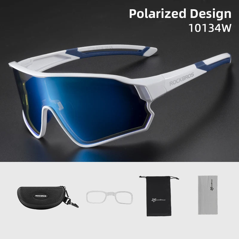 ROCKBROS Polarized Glasses UV400 Sunglasses Sport Protection Glasses Bicycle Eyewear Outdoor Hiking Camping Golf Cycling Goggles - Get Outside Today 25