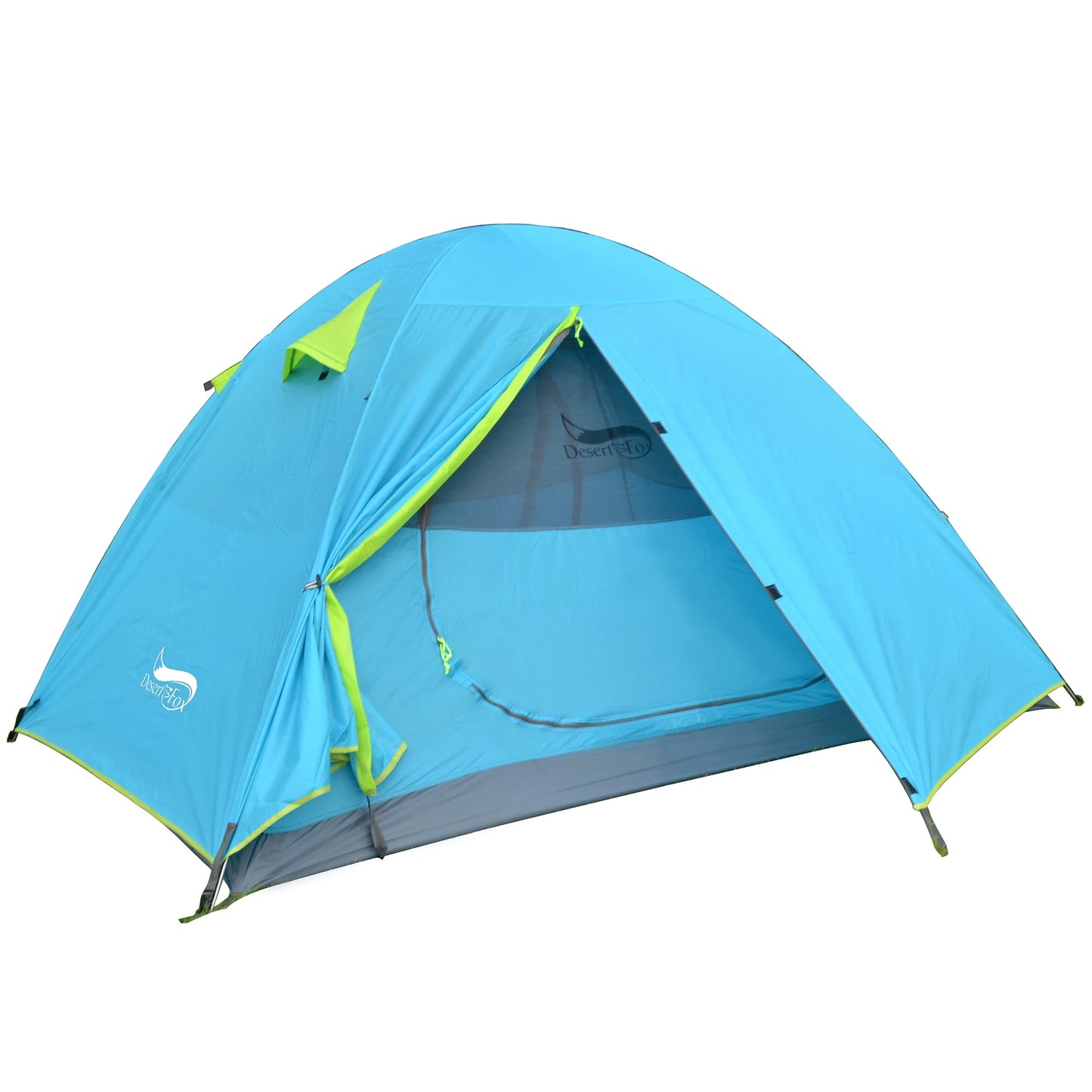 Desert Fox 2 Person Backpack Tent Outdoor Hiking Lightweight Couple Camping Tents Double Layers 3 Seasons for Traveling and Hunting