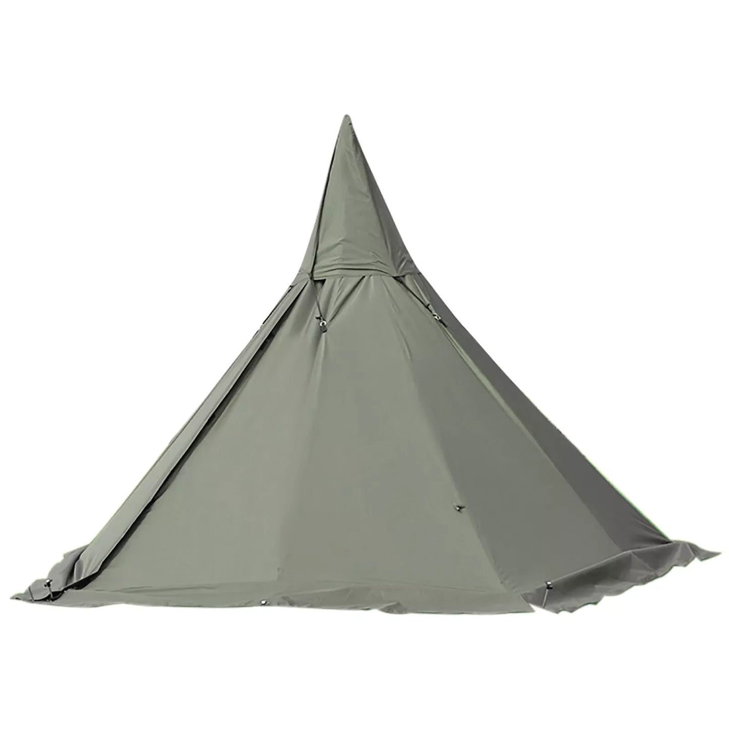 Outdoor Camping Teepee Tent Four Season Waterproof Tent with Two Doors and Breathable Green Design
