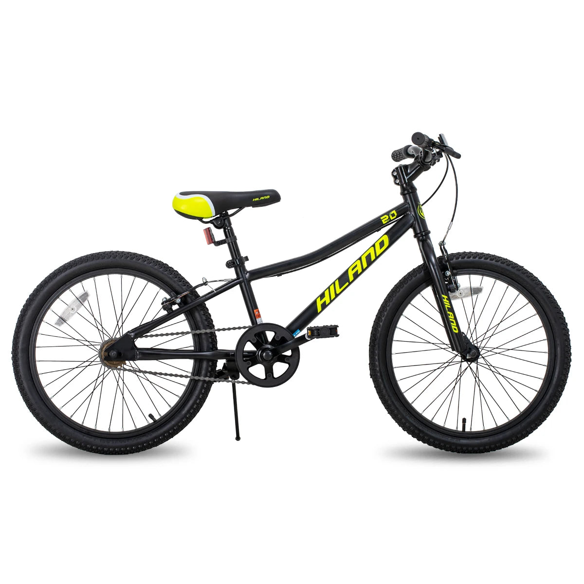 Hiland 20 Inch Kids Mountain Bike for Boys and Girls Single Speed Bicycle with Dual Handbrakes and Kickstand