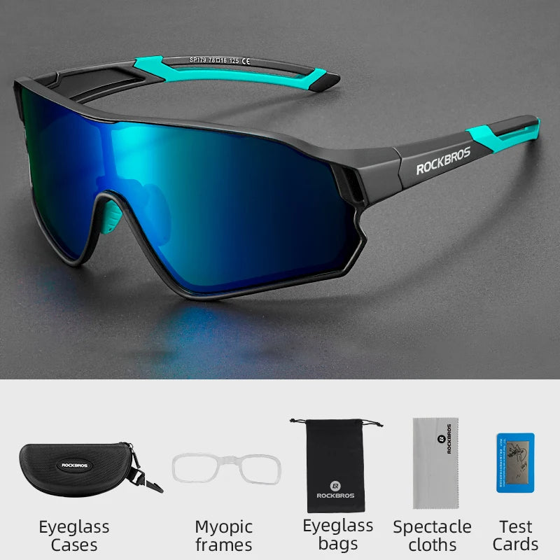 ROCKBROS Cycling Glasses UV400 Outdoor Sport Sunglasses Ultra-light Unisex Bicycle Eyewear MTB Road Bike Polarized Glassses - Get Outside Today 25