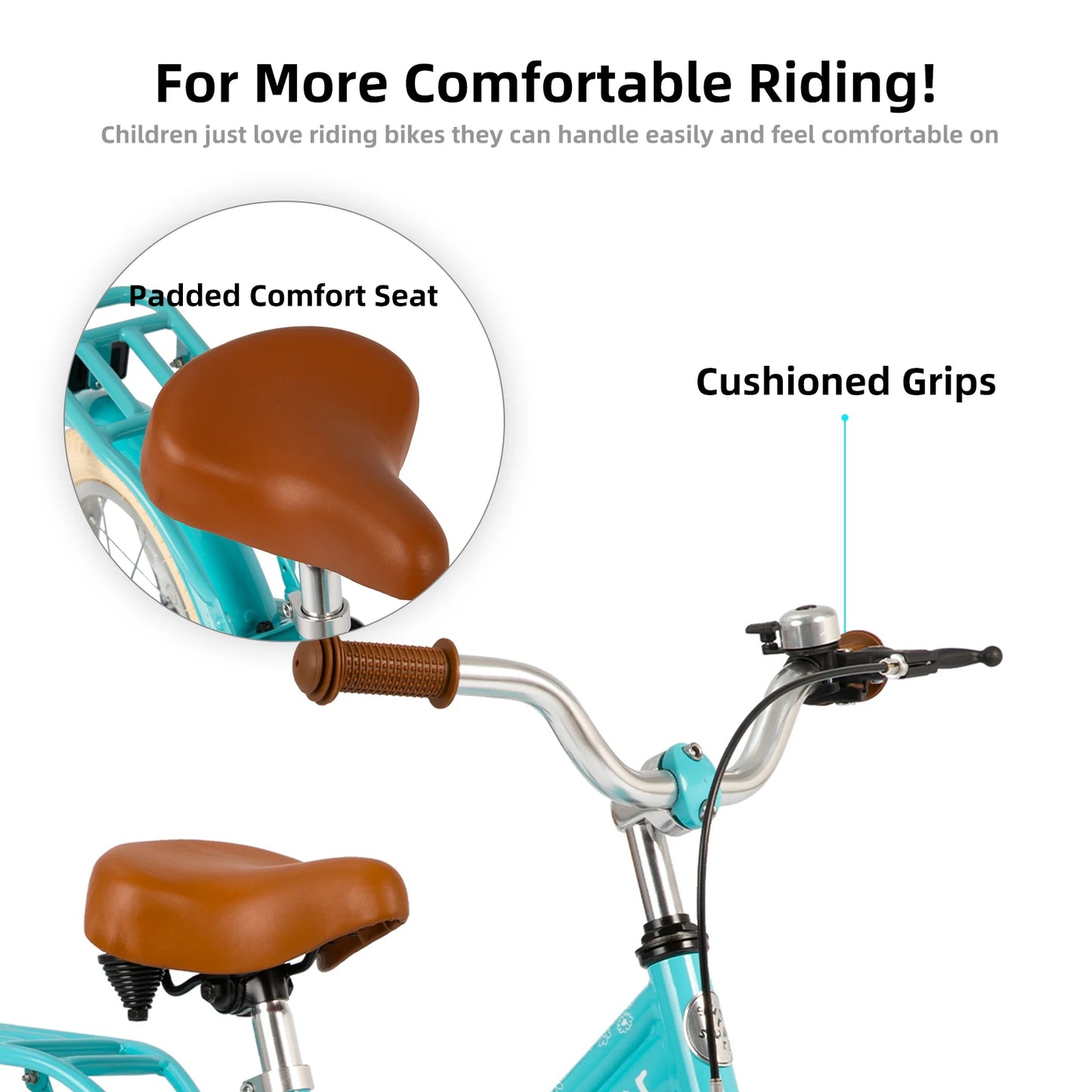 JOYSTAR Retro Style Girls Bike for 2-12 Years Old Kids