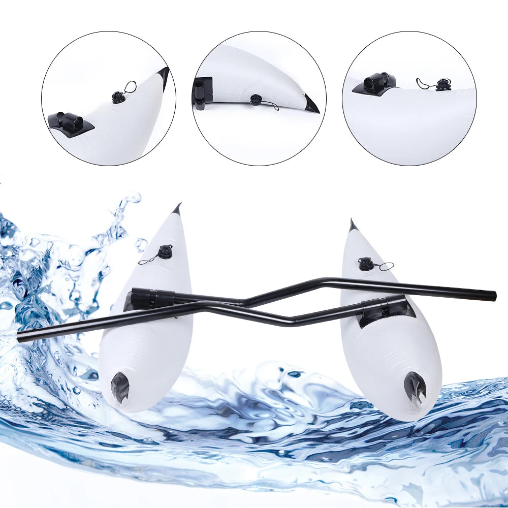 2pcs Inflatable Boat Water Buoyant Float Premium PVC Outrigger Canoe Stabilizer Float Tube for Kayak Canoe - Get Outside Today 25