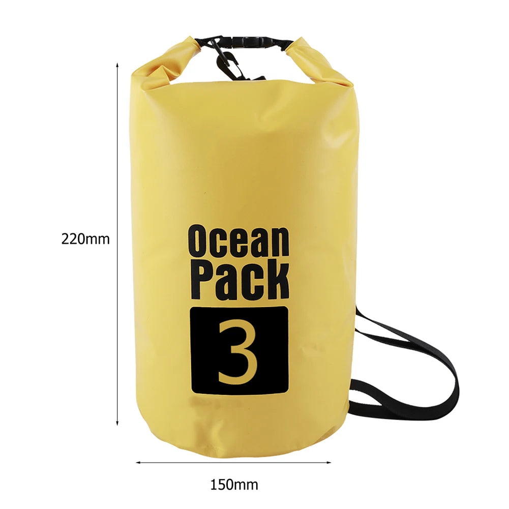 15-2L Swimming Waterproof Dry Bag Outdoor Floating Trekking Beach Backpack PVC Thickened Double-Layer Fabric IPX6 Waterproof Bag - Get Outside Today 25