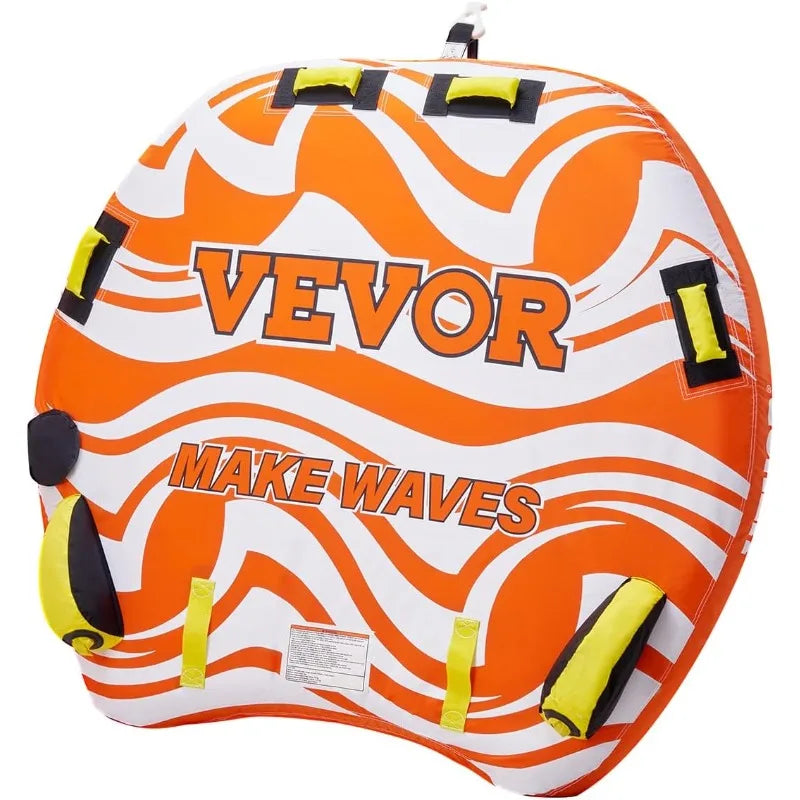 VEVOR Towable Tube for Boating 2 Riders 340 Pounds 56.7 Inches Full Nylon Cover EVA Grab Handles - Get Outside Today 25