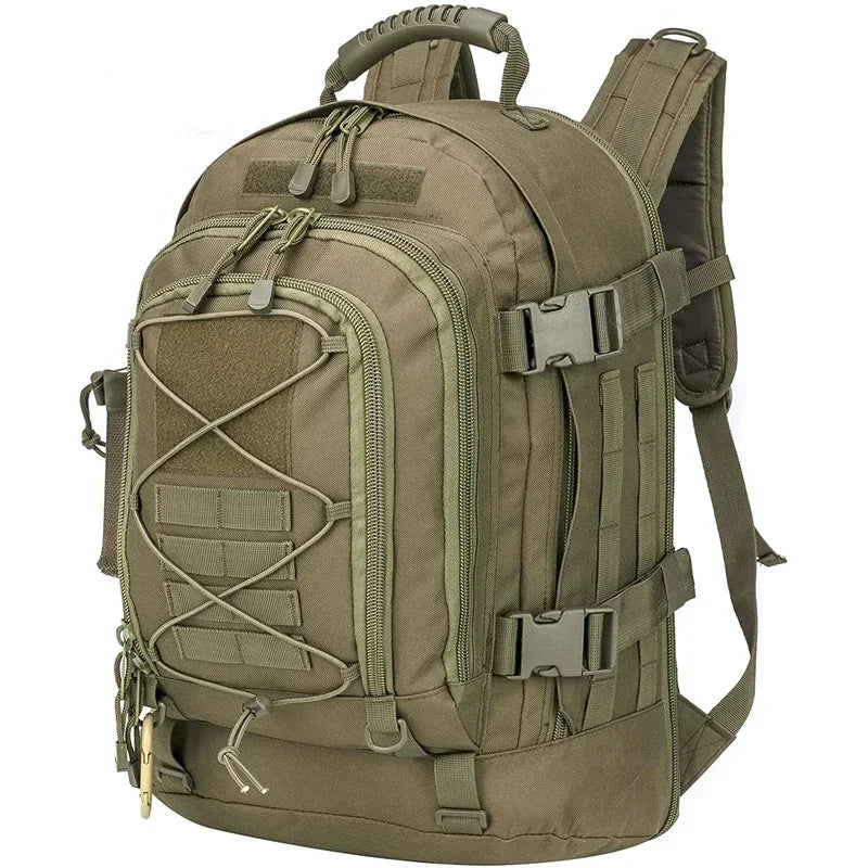 LQARMY 60L Military Tactical Backpack Army Molle Assault Rucksack Outdoor Travel Hiking Rucksacks Camping Hunting mochila hombre - Get Outside Today 25