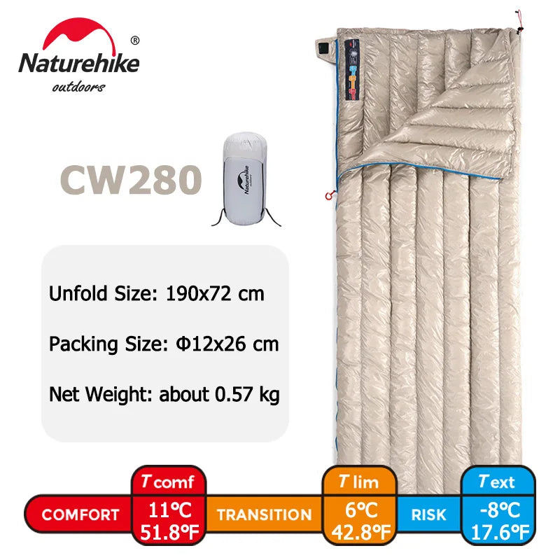 Naturehike Goose Down Sleeping Bag Naturehike Camping Ultralight Sleeping Bag Winter Waterproof Sleeping Bags - Get Outside Today 25