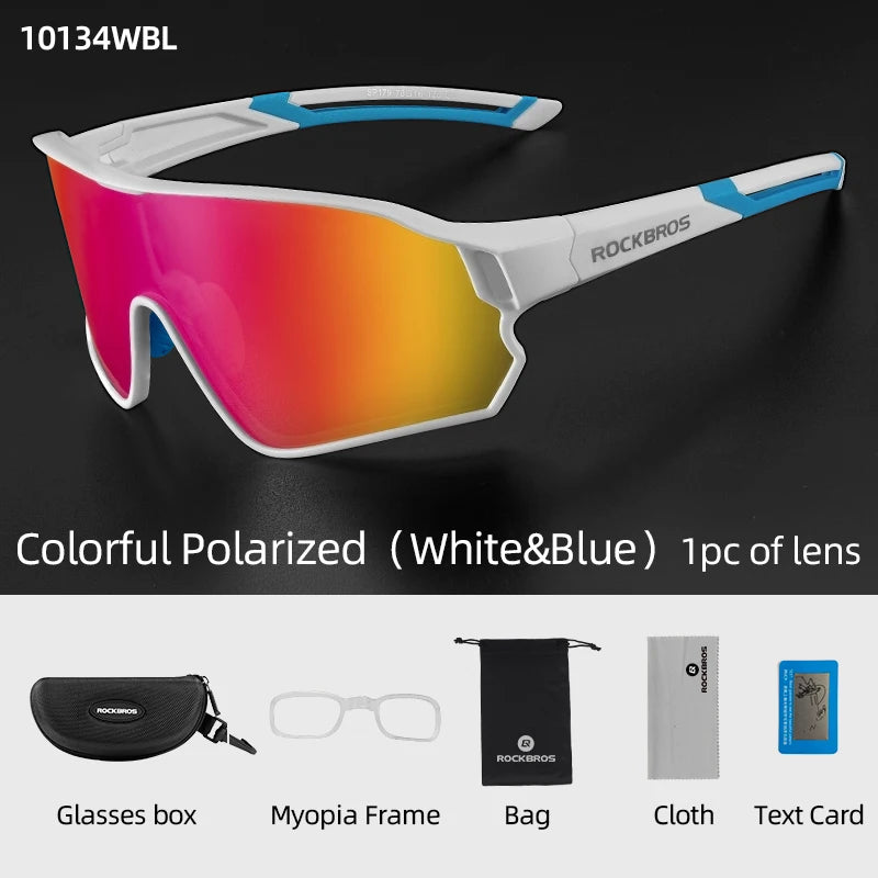 ROCKBROS Cycling Glasses UV400 Outdoor Sport Sunglasses Ultra-light Unisex Bicycle Eyewear MTB Road Bike Polarized Glassses - Get Outside Today 25