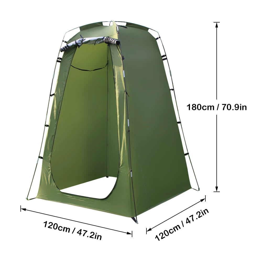 Pop Up Shower Tent Canvas 6ft Privacy Changing Room For Camping Beach - Get Outside Today 25