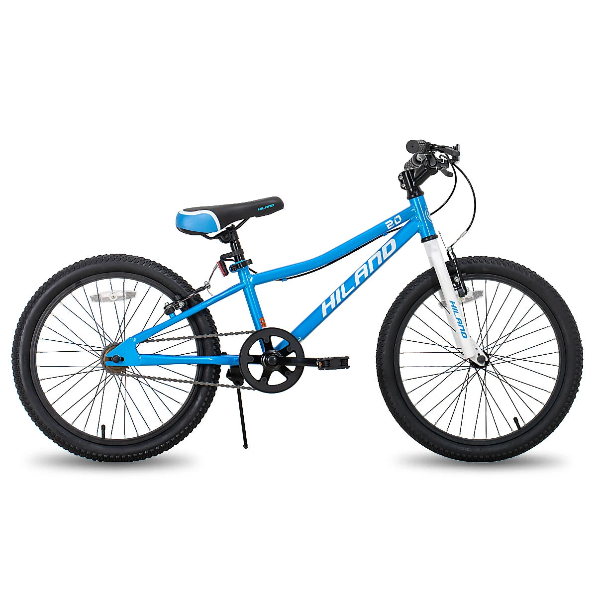 Hiland 20 Inch Kids Mountain Bike for Boys and Girls Single Speed Bicycle with Dual Handbrakes and Kickstand