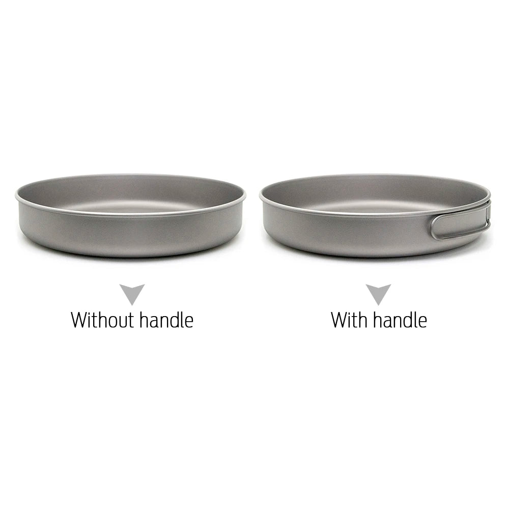 Ultralight Titanium Frypan 750ml/1000ml Outdoor Camping Frying Pan - Get Outside Today 25