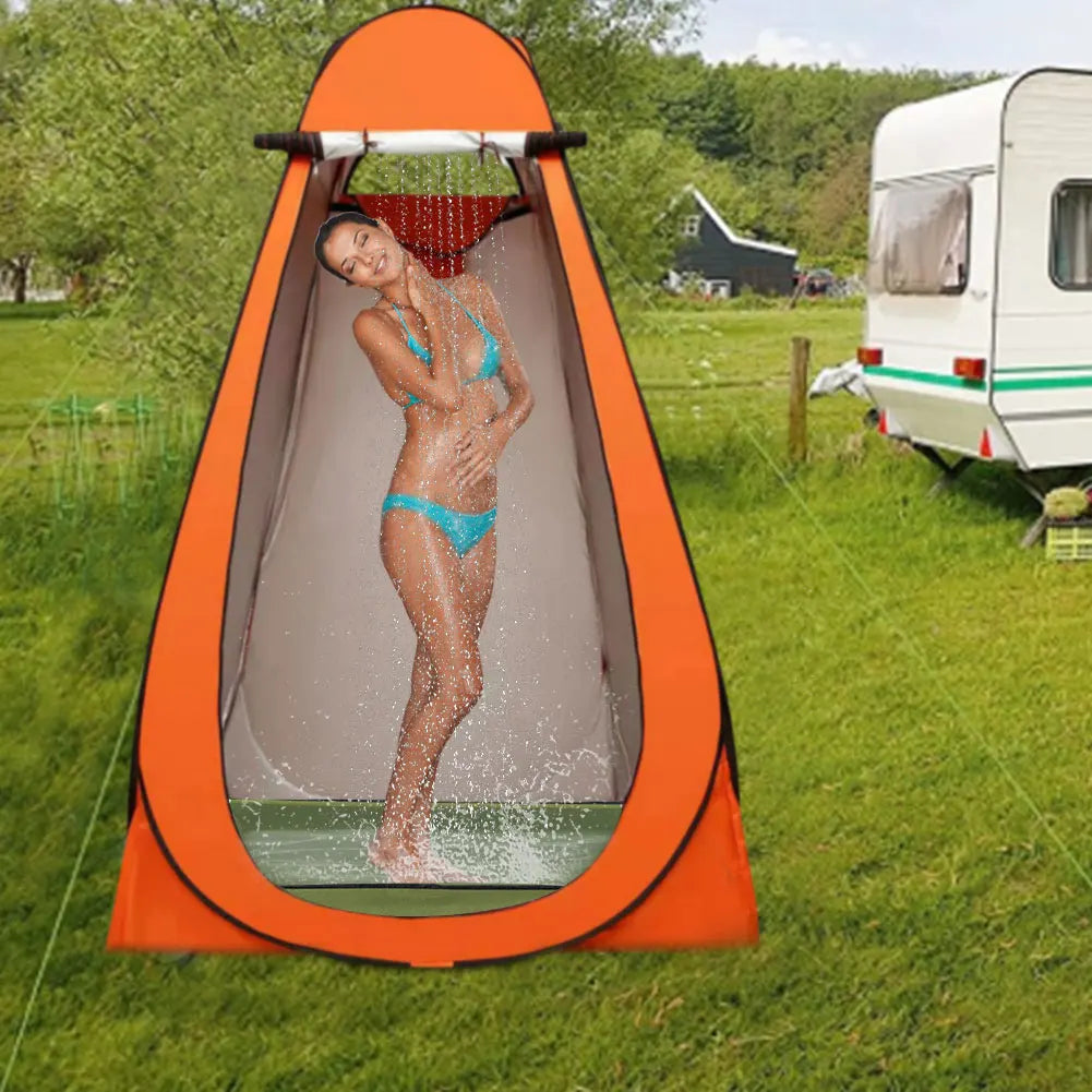 Portable Shower Pan With Drain Hose Camping Tray For RV Use