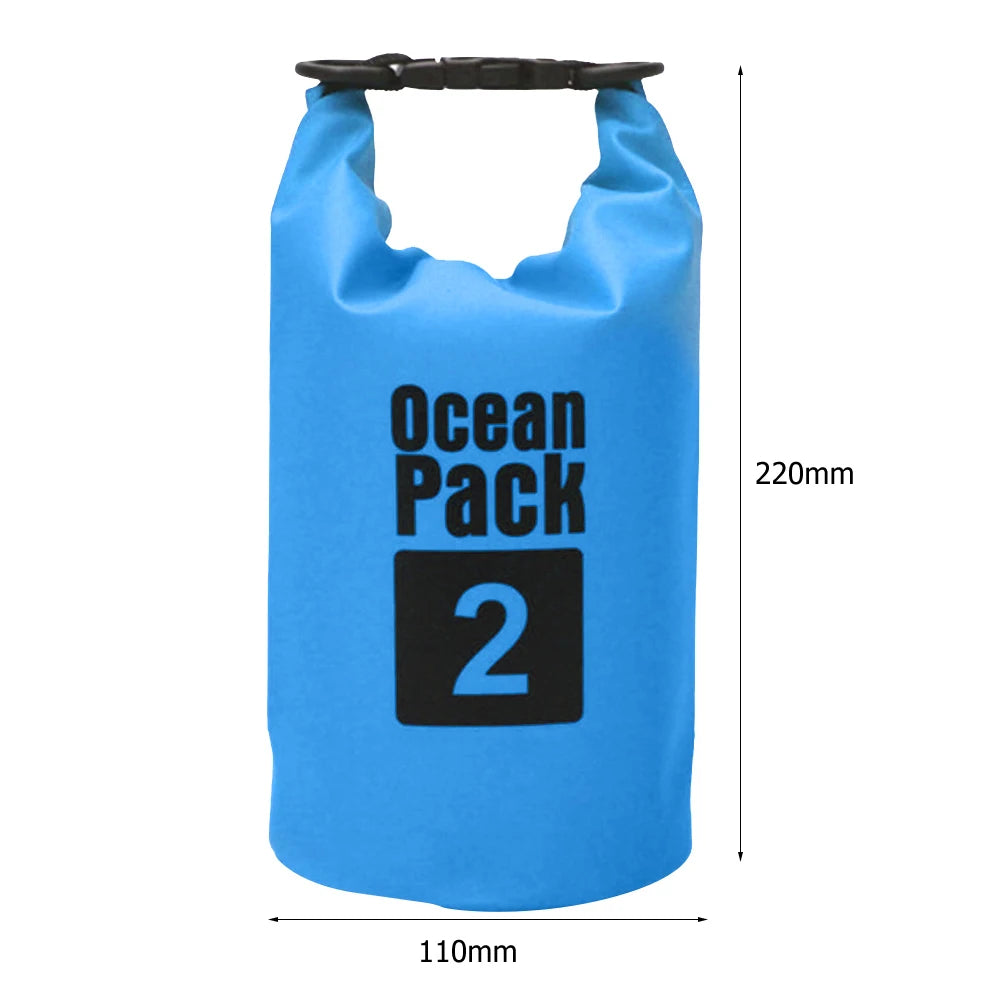15-2L Swimming Waterproof Dry Bag Outdoor Floating Trekking Beach Backpack PVC Thickened Double-Layer Fabric IPX6 Waterproof Bag - Get Outside Today 25