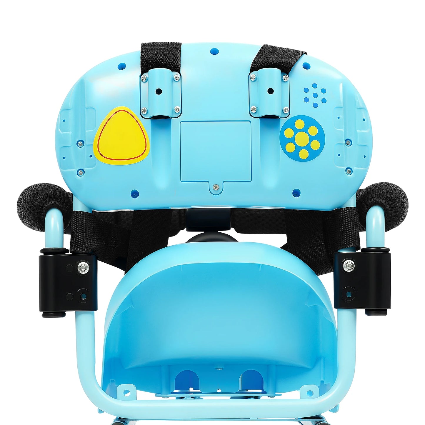 Rear Child Bike Seat With Belt Blue 6 Months To 6 Years
