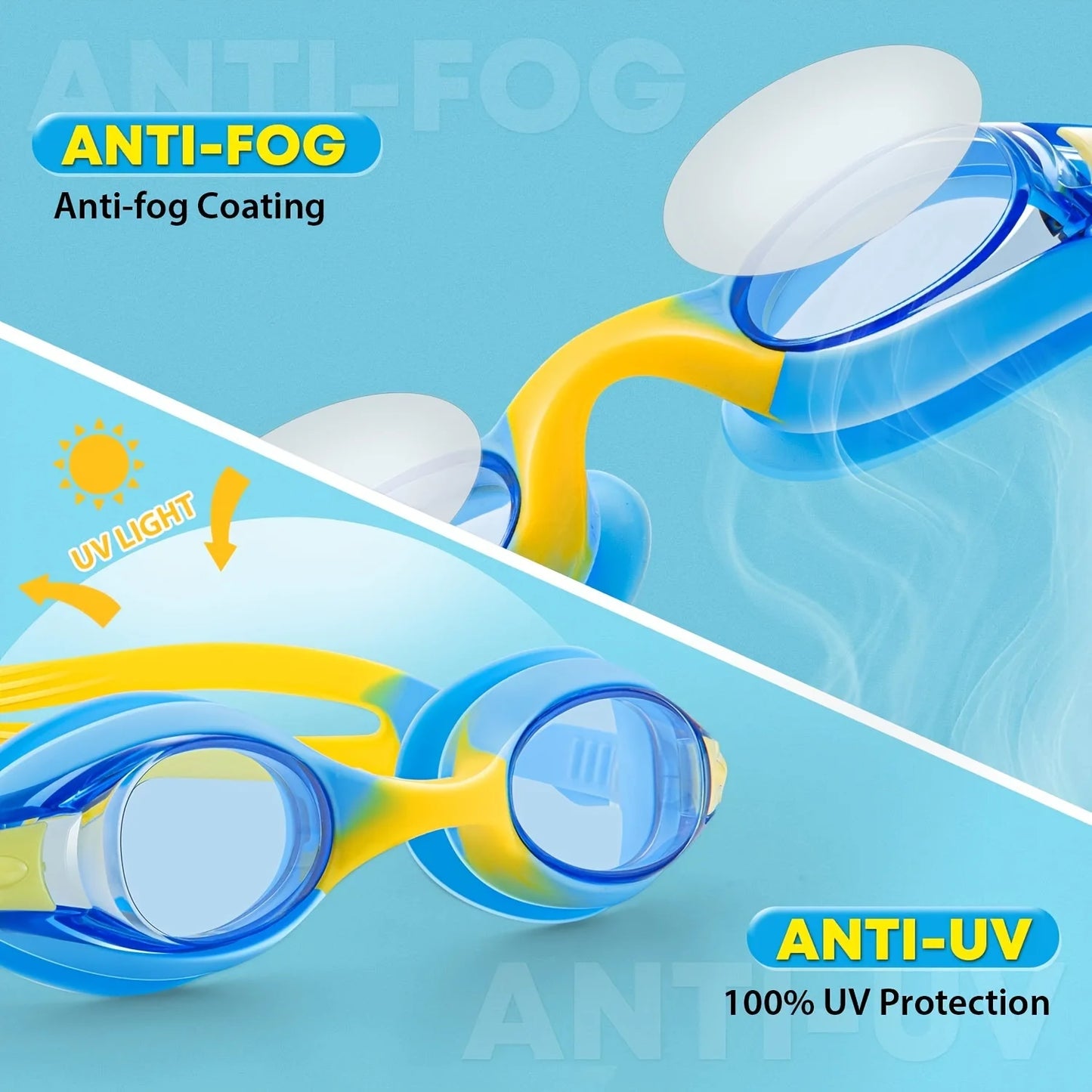 Unisex Clear Vision Swim Goggles Fog Free Clarity Leak Resistant Comfortable Fit Perfect for Swimming - Get Outside Today 25