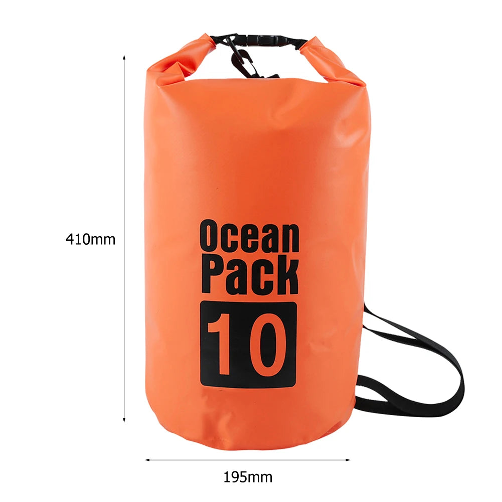 15-2L Swimming Waterproof Dry Bag Outdoor Floating Trekking Beach Backpack PVC Thickened Double-Layer Fabric IPX6 Waterproof Bag - Get Outside Today 25