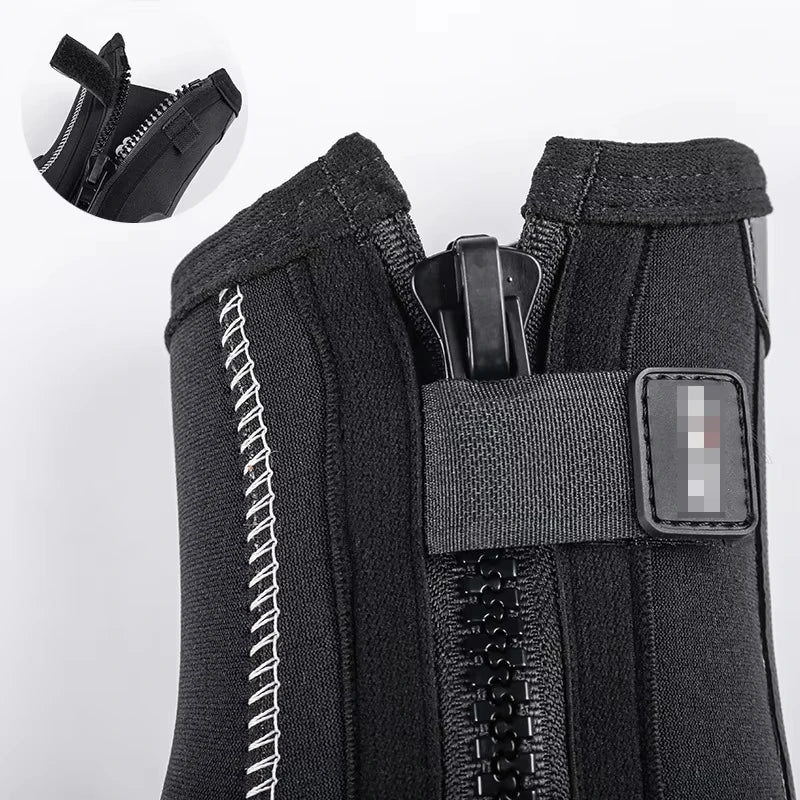 5mm Neoprene Dive Boots Wetsuit Side Zipper for Men and Women Snorkeling Scuba Diving Shoes Water Sports Accessories