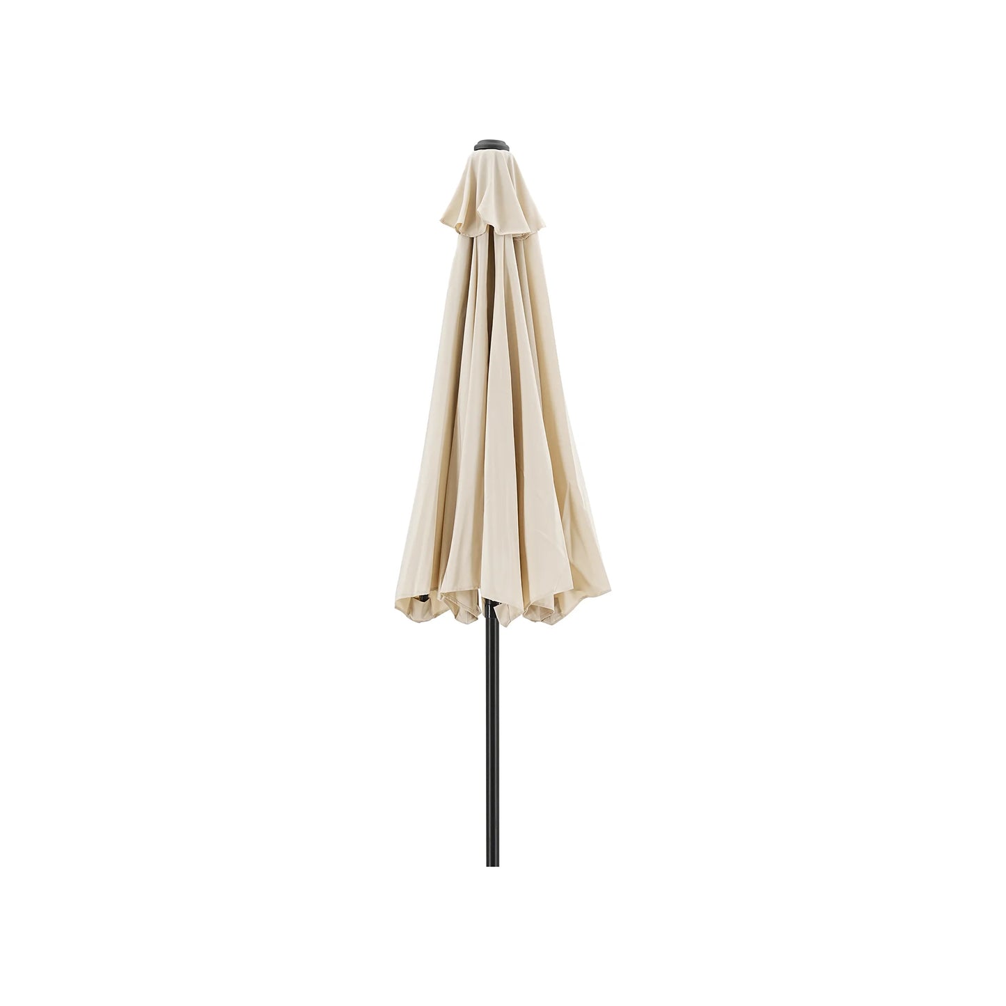7.5' Patio Umbrella Outdoor Table Market Umbrella with Push Button Tilt/Crank, 6 Ribs