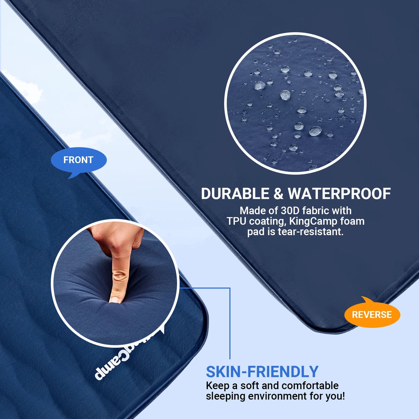 KingCamp Single Self-Inflating Pad Ultralight Sleeping Mat