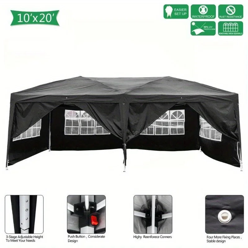 10 x20 EZ Pop UP Wedding Party Tent Waterproof Canopy Outdoor - Get Outside Today 25