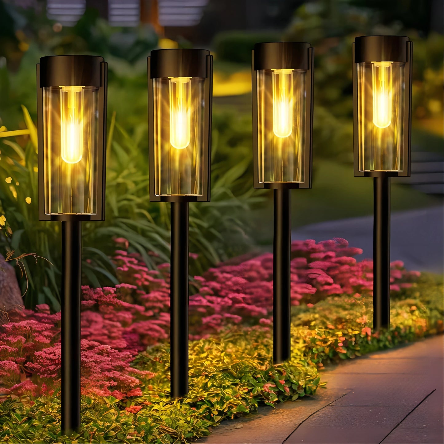 6/12 Pack Solar Pathway Lights Outdoor Auto On/Off Landscape - Get Outside Today 25