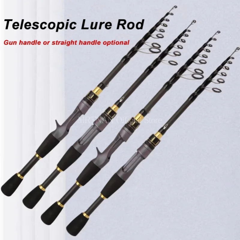 1.8M 2.1M 2.4M 2.7M Ultra Short Telescopic Fishing Rod Multifunction Spinning Casting Rod High Carbon Durable Fish Pole - Get Outside Today 25