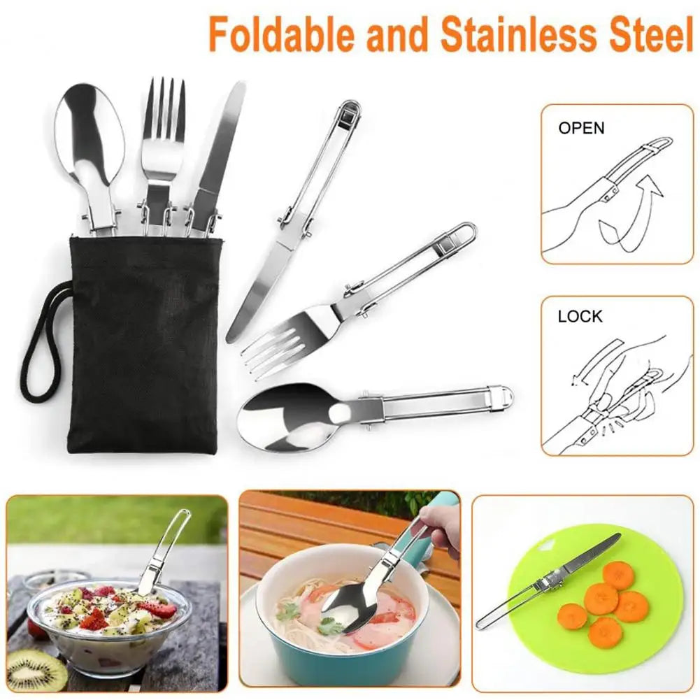 Portable Cooking Utensils Set Portable 2-person Camping Cookware Kit with Non-stick Pot Pan Kettle Outdoor Backpacking for Food - Get Outside Today 25