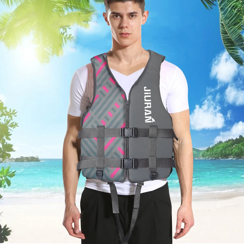 Adult Life Jacket Marine Water Rescue Safety Vest Korean Version Fashionable Life Jacket Swimming Sea Fishing Lightweight Vest - Get Outside Today 25