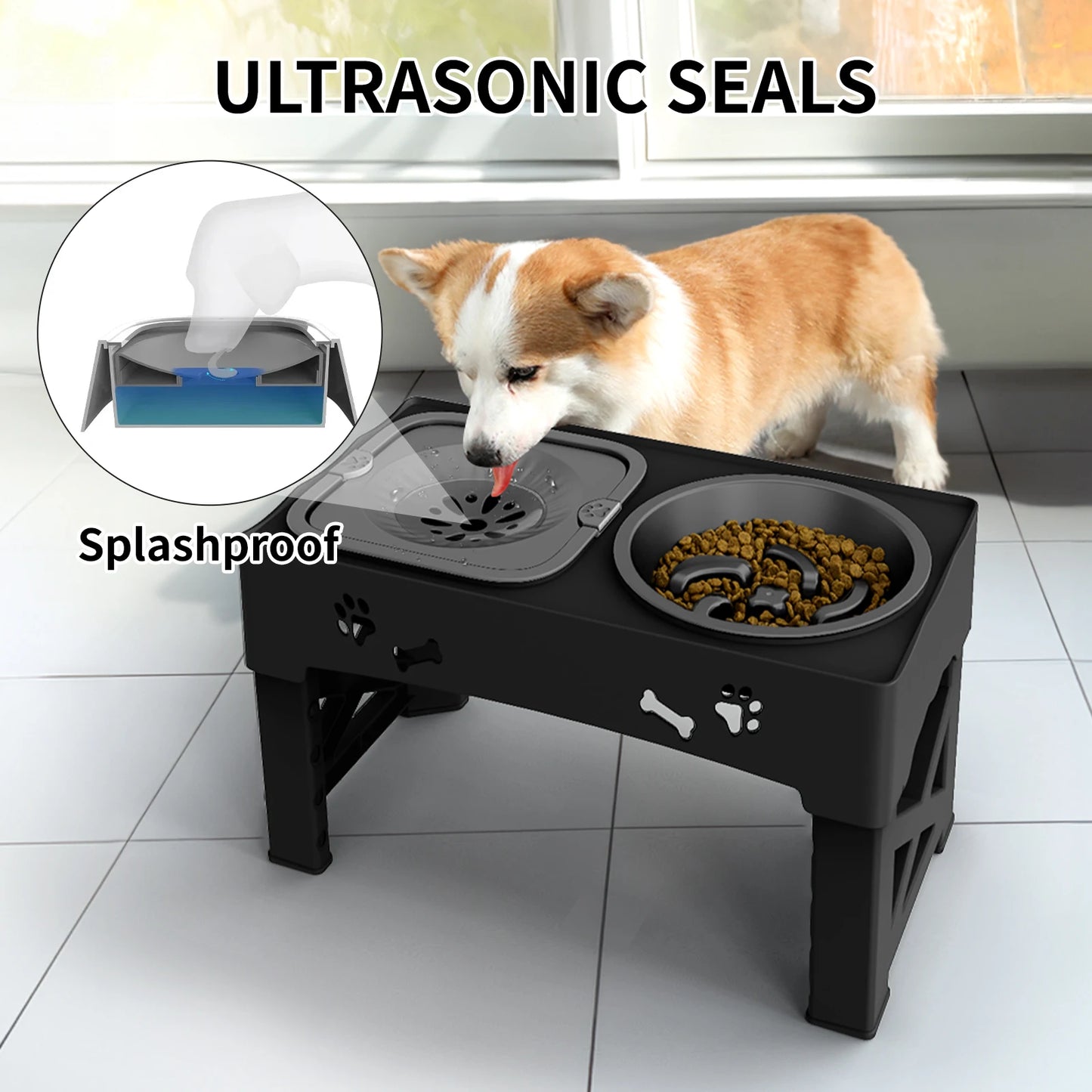 3 In 1 Pet Feeder Slow Feed Bowls Double Bowls Foldable - Get Outside Today 25