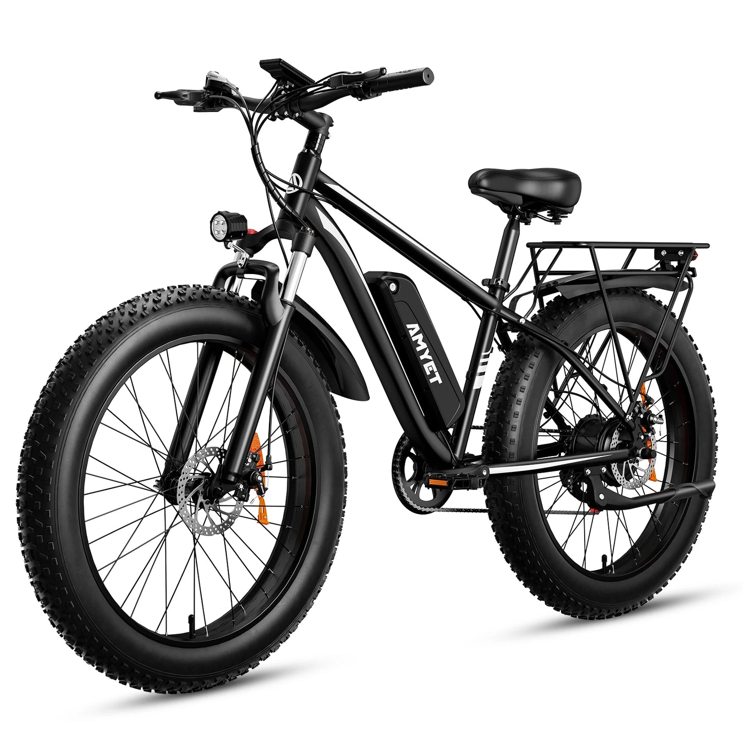 AMYET Electric Bike EB26 Adults Electric Bicycle Peak 1500W 48V 15AH e bike 26" Fat Tire Mountain Bike 31mph Electric Dirt Bike - Get Outside Today 25