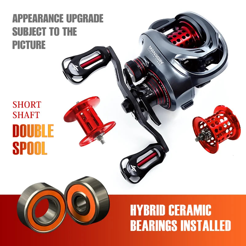 Seasir Mansory Baitcasting Reel Ultralight Carbon 7.3 To 1