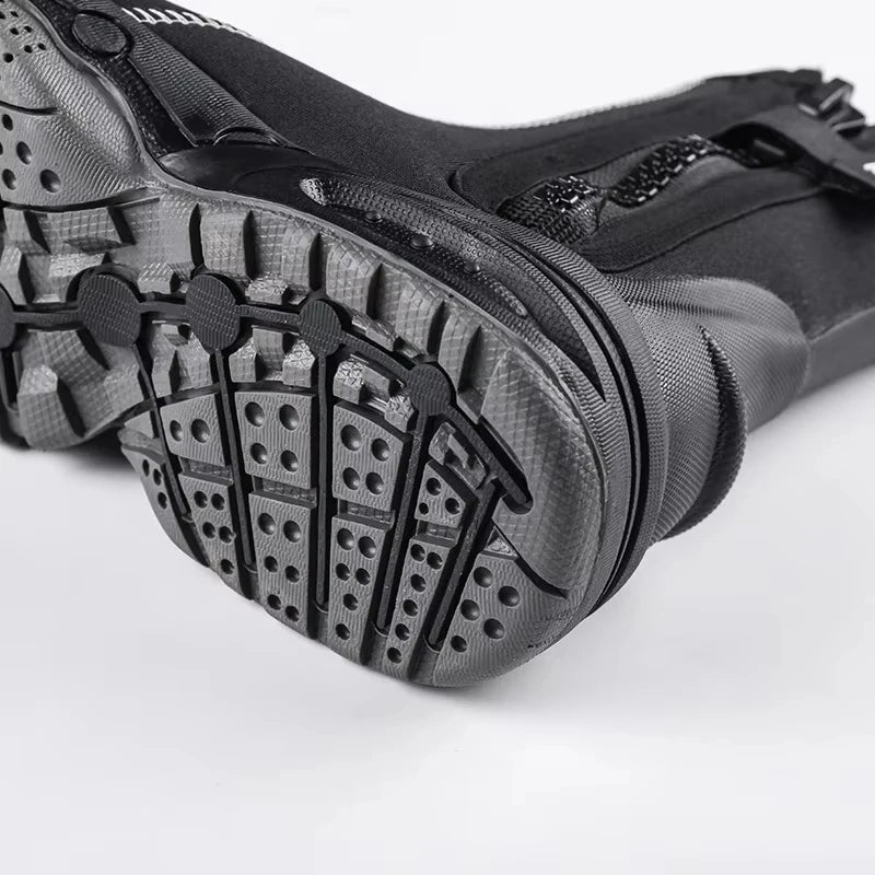 5mm Neoprene Dive Boots Wetsuit Side Zipper for Men and Women Snorkeling Scuba Diving Shoes Water Sports Accessories