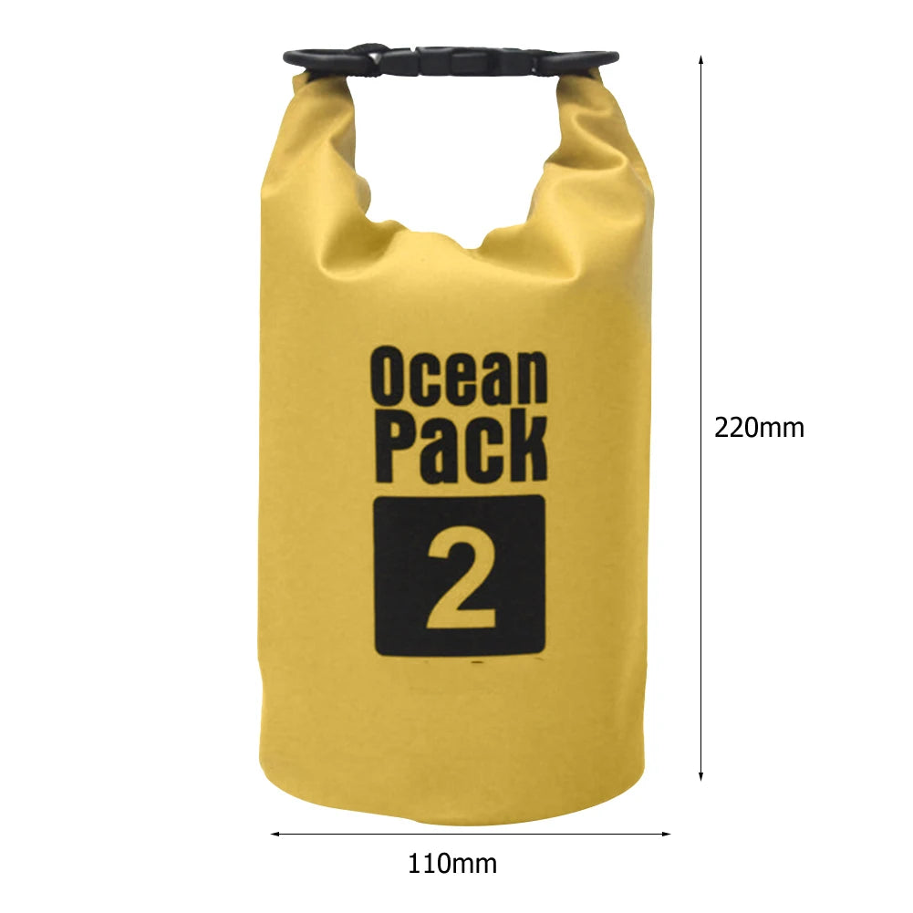 15-2L Swimming Waterproof Dry Bag Outdoor Floating Trekking Beach Backpack PVC Thickened Double-Layer Fabric IPX6 Waterproof Bag - Get Outside Today 25