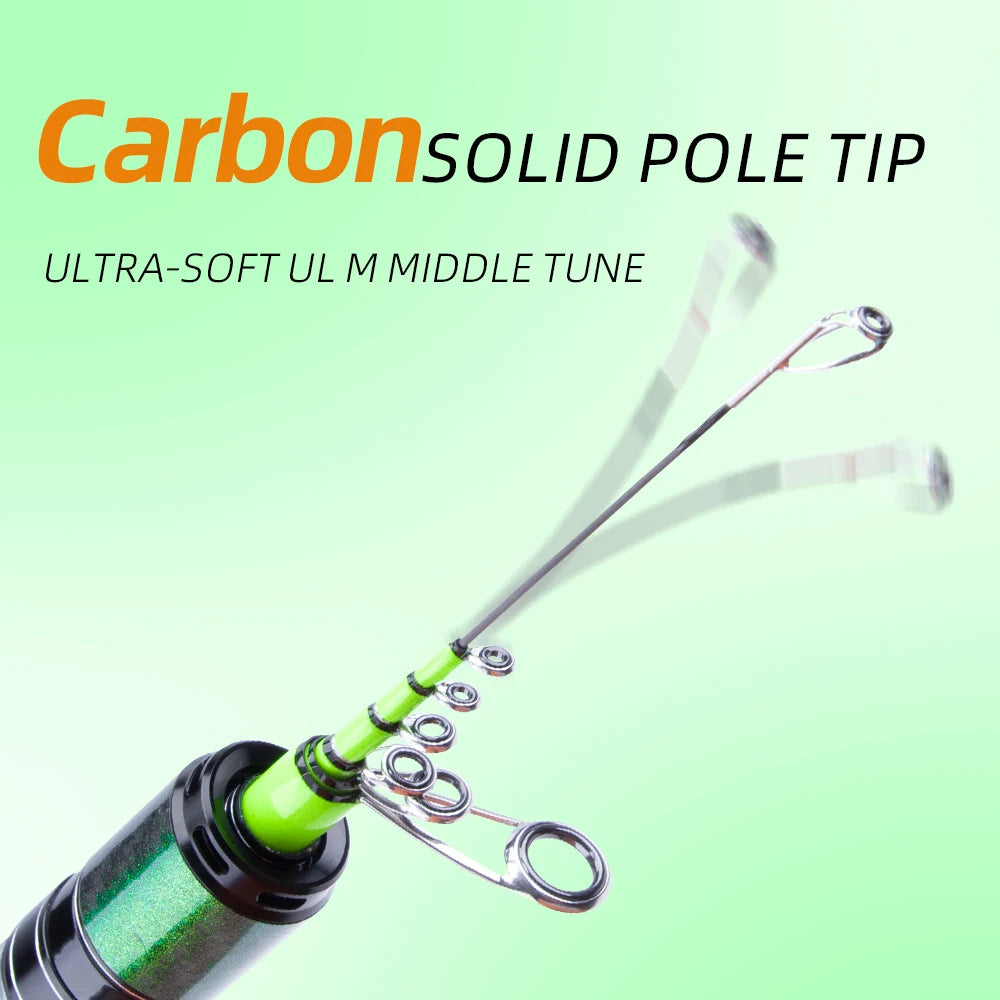 FishingFan Super Short Mini 1.53m 1.68m 1.8m Ultralight Carbon Telescopic Travel Fishing Rod - Get Outside Today 25