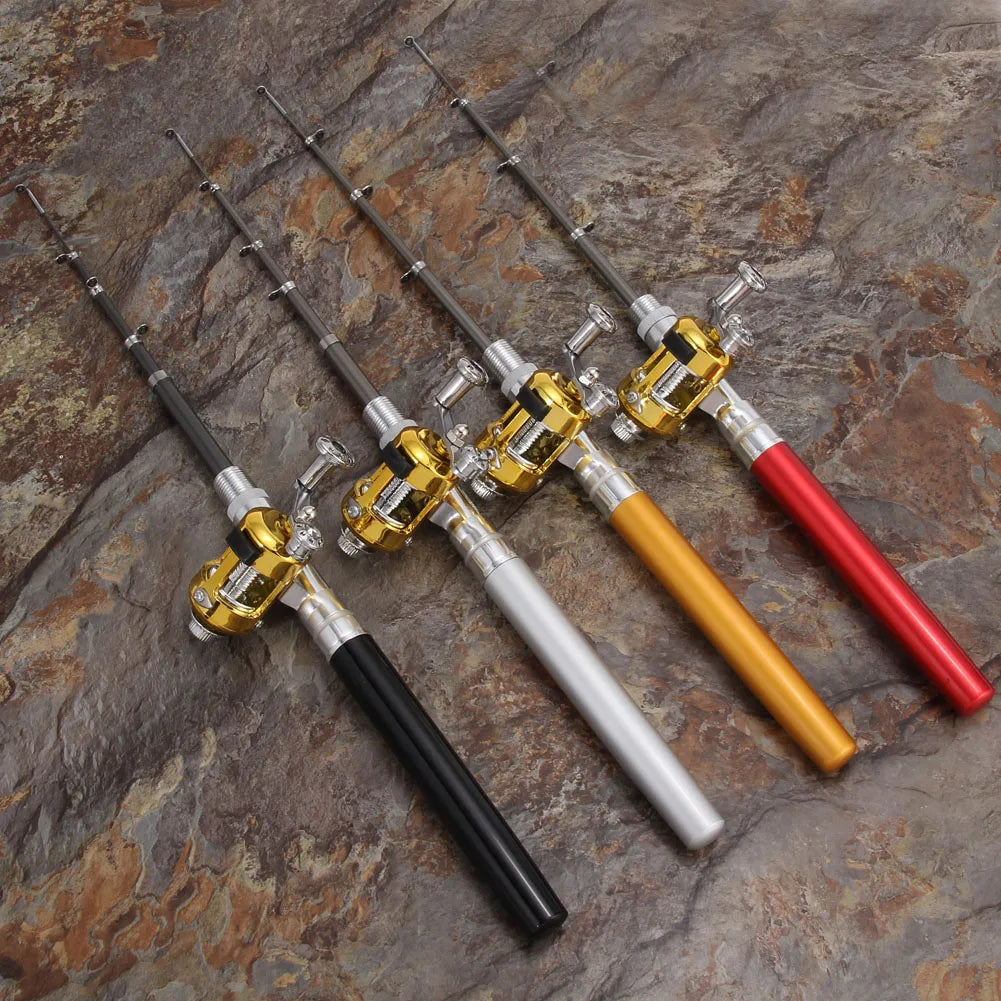 Aluminum Alloy Mini Portable Fishing Rod Pen Multicolor Pocket Tool - Get Outside Today 25