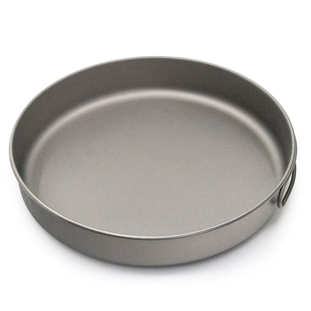 Ultralight Titanium Frypan 750ml/1000ml Camping Pan with Handle - Get Outside Today 25